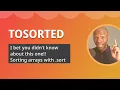Mastering Array methods in JavaScript The case of sort and toSorted function
