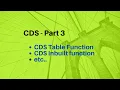 CDS Part 3 - CDS Table Function Inbuilt Function