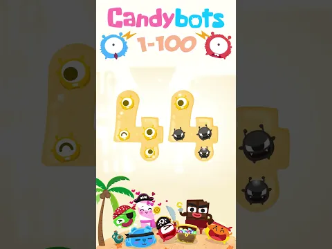 CandyBots 123 Numbers - Number 44 | CandyBots Games