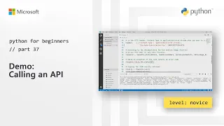 Demo Calling An API Python for Beginners 37 of 44