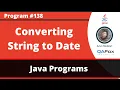 Java program to convert a String to Date