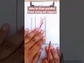 How to draw parallel lines using set square