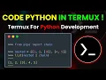 How to Install Edit and Run Python in Termux By Technolex