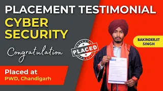 Student Testimonial for Cyber security Course - Bakinder singh
