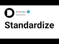 Standardize Meaning In English