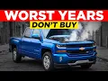 Chevrolet Silverado Years to AVOID and the Years That Last Forever
