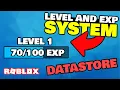 How to make an EXP BAR LEVEL SYSTEM WITH DATASTORE in ROBLOX STUDIO