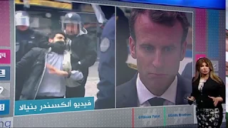 بي بي سي ترندينغ جدل بشأن فيديو يظهر أحد مساعدي الرئيس الفرنسي الأمنيين يضرب متظاهرا 