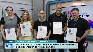 NDTV Criciúma comemora cinco anos destacando colaboradores pioneiros