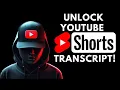 How to Get a Transcript from YouTube Shorts Quick Trick for chatGPT