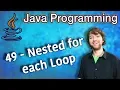 Java Programming Tutorial 49 - Nested for each Loop