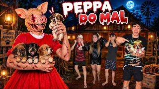 A PEPPA DO MAL PEGOU OS CACHORRINHOS *ela devora todos