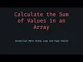 Sum Array Values in JavaScript Ignore Non Numeric Data with This Clean Function