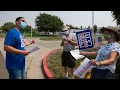 Drone Of Save the Post Office Rally In West Sacramento