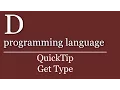 QuickTip - D programming language Tutorial