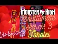 MONSTER HIGH TORALEI NEON FRIGHTS SKULLTIMATE SECRETS 3 UNBOXING RESENA