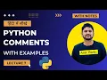 7 Understanding Python Comments in Hindi Python Tutorial for Beginners in Hindi Amit Thinks