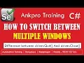 Selenium with C 43 - How to switch between multiple windows and difference between close and quit