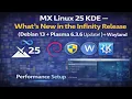 MX Linux 25 KDE - What s New in the Infinity Release Debian 13 Plasma 6 3 6 Update Wayland