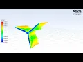 ANSYS Windmill Pathline Animation