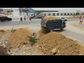 Download Lagu Good at work. Work carefully. Landfill Task! Using DOZER Pushing Stone Soil with Dump Trucks