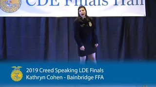 Creed Speaking LDE - 2019 State Finals