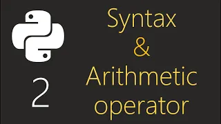 Python - Syntax Arithmetic operator