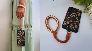 ✅📱DIY: Correa de Muñeca para Teléfono Móvil de Macrame (¡Súper fácil!)
