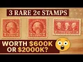 3 Old 2 Stamps Worth Thousands Rare Jefferson Washington Yorktown Stamp Values 2025