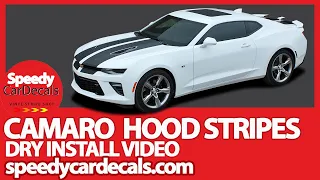 2010-2015 Chevy Camaro Hood Stripes INSTALLATION Placement Dry Install SpeedyCarDecal