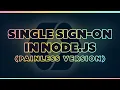 Add Single Sign-On SSO to a Node app in 8 MINUTES