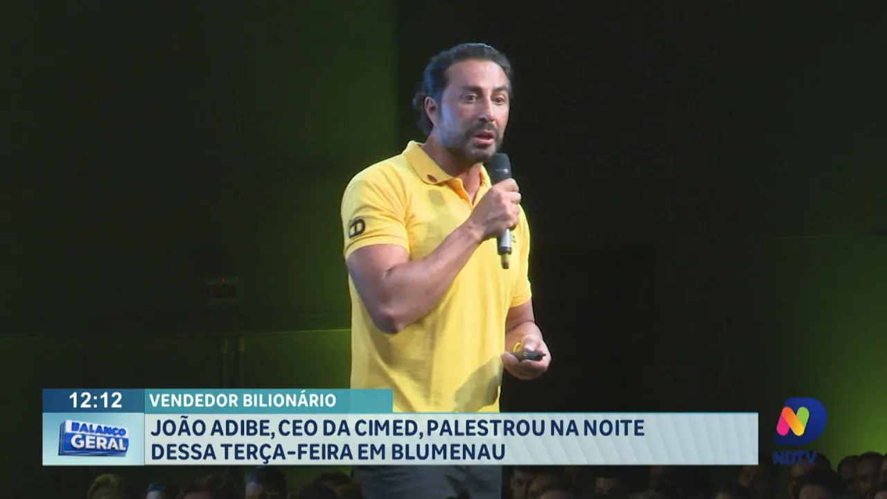 João Adibe, CEO da Cimed, palestrou na noite dessa terça-feira em Blumenau