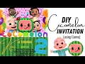 DIY COCOMELON INVITATION using Canva