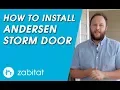 Andersen Storm Door Installation Guide - 10 Series Contemporary Deluxe