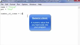 Module 1 5 Numeric Literals