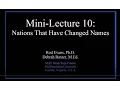 MAT Mini-Lecture 10 Nations That Have Changed Names