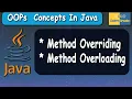 Method Overriding and Method Overloading in Java Java OOPs Concepts