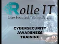 Cybersecurity Awareness Training Webinar Previously recorded