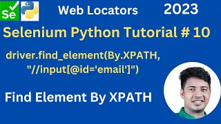 Selenium Python Basic Function Tutorial 10 Web Locators XPATH How can we use XPATH Locators