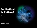 What is Set in Python Python in Hindi part-14