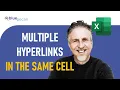 Excel - Multiple Hyperlinks in one Cell Add Different Hyperlinks to Words Within the Same Cell