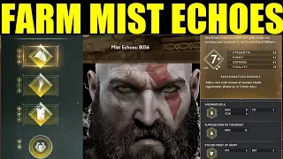 How To Get Mist Echoes Best Farming Guide Ivaldis Workshop Darkness Fog God Of War Ps4