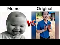 Lagu Ai baby holding laugh meme vs original