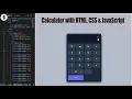 Build a Stylish Calculator with HTML CSS JavaScript Simple Project for Beginners