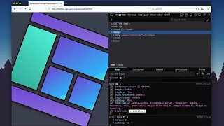 Developer Playground CSS Grid 3 - Firefox Inspector