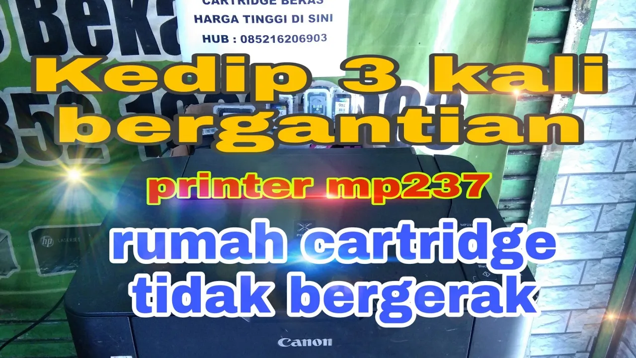 How to Resolve a Canon MP237 Printer Error 13, Error 16 || Blinking Warning Lights 13 or 16 times

h. 