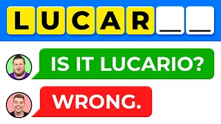 Pokemon Word Puzzles, but I Tricked Youtubers with WRONG Answers