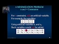 Mec3102 Chapter 17 LP Simplex Method Minimization Problem Part 3