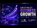 Abstract Business Growth Animation Futuristic Corporate Technology Background Seamless Loop