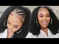 Download Lagu HOW TO: Quick \u0026 Easy Kinky Curly Half Wig Install | Protective Style for Hair growth | Nadula hair